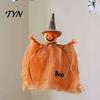 Halloween Witch Doll Decorations Ornaments, Spooky Cat Pumpkin Lightweight Figurine for Parties Hanging Decoration Tree, Home Party Kitchen