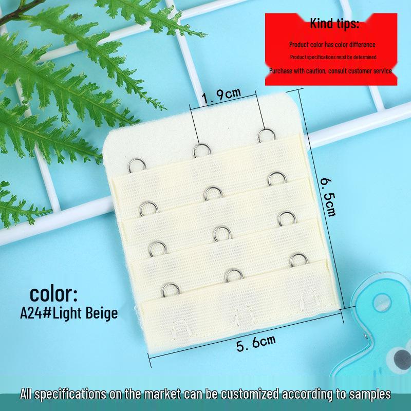 Bra Extension Buckle: 4 Rows, 3 or 4 Buckle Options, Stainless Steel, Large Size Adjustable Extender.