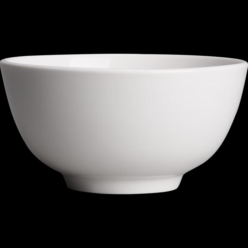 Guroo 4.5-inch Pure White Ceramic Rice Bowl