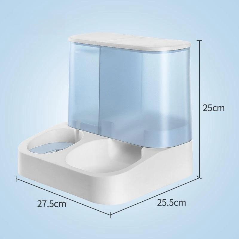 Large Capacity Cat Food Dispenser Automatic Drinking Water Bowl Cats Automatic Feeders Wet and Dry Separation Dog Food Container