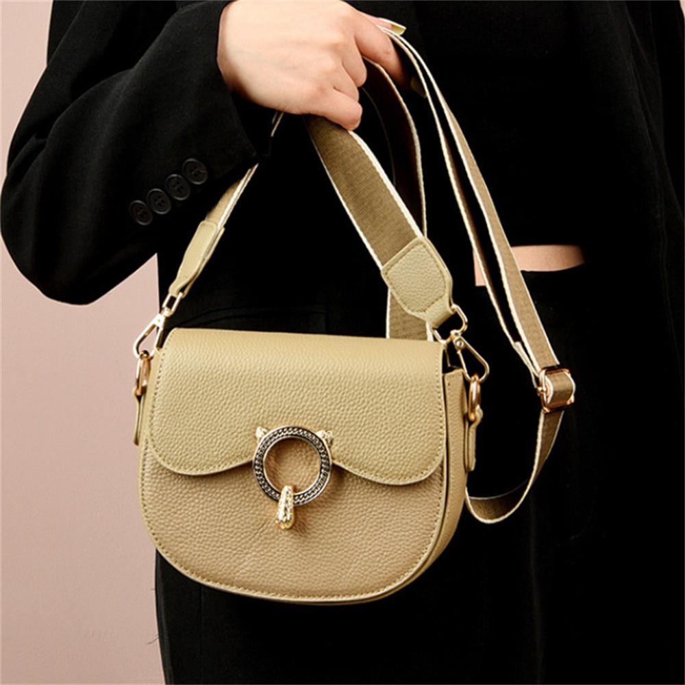 New Niche Exquisite Calfskin Bag High-End Feeling Small All-Match Bag Ladies Shoulder Messenger Bag