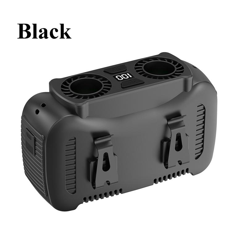 10000mAh Portable Waist Fan with Power Bank - USB Rechargeable  Battery 5 Speeds for Outdoor Activities Camping Fishing  Farm