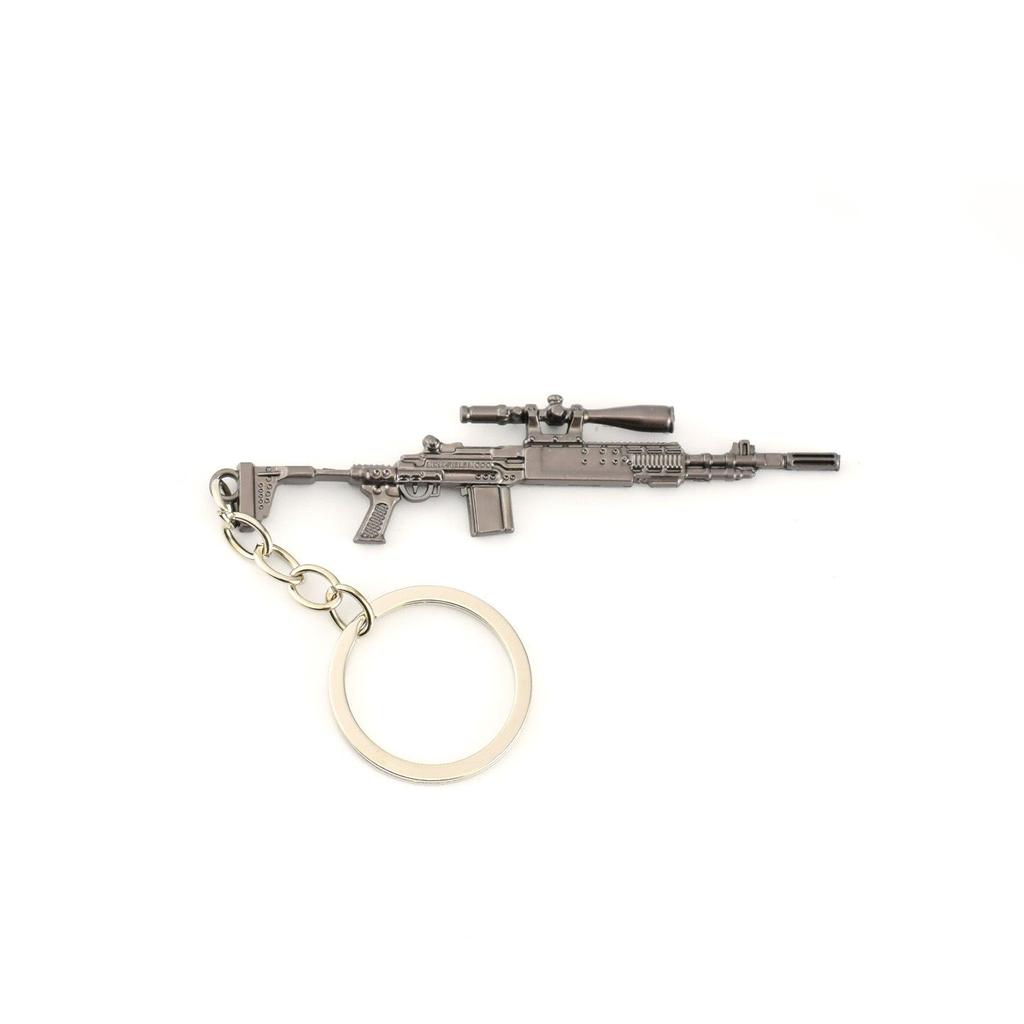 PUBG Weapon Model Peace Elite Mini Gun Pendant MK14 Solid Non-Firing Craft