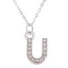 Mode Glanzende A-Z Letter Hanger Bedel Ketting 26 Initialen Alfabet Naam Sleutelbeen Ketting Feest Valentijnsdag Sieraden Cadeau