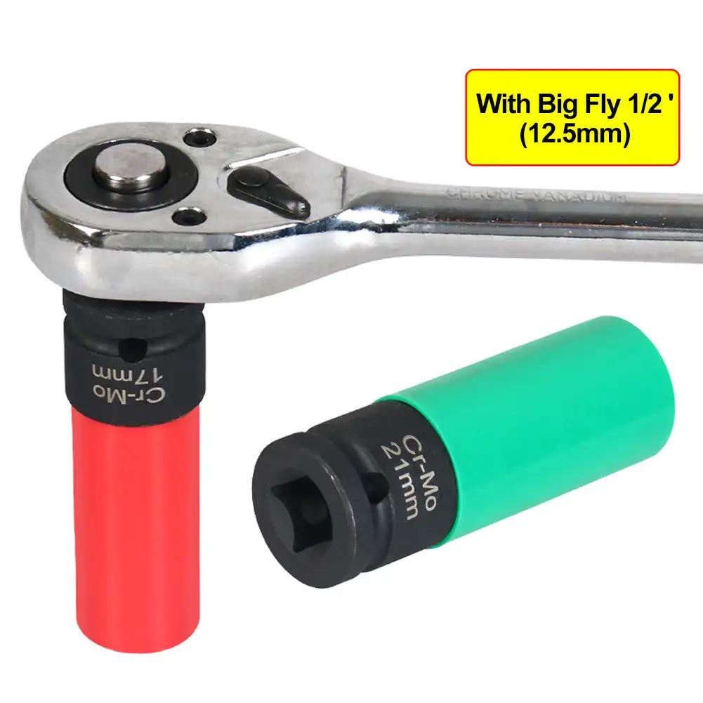 17mm Universal Wheel Lock Nut Removal Socket Wrench for Mercedes Benz S Series Anti-theft Removal Socket Wrench Repair Tools