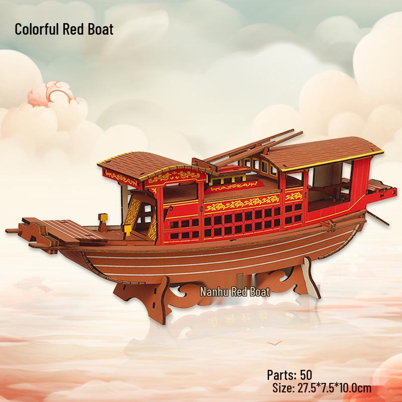 

Деревянная 3D-головоломка: Модель древней архитектуры для детского образовательного набора для самостоятельной сборки