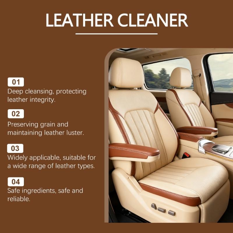 Nourishing Leather Conditioner for Preventing Cracks and Maintaining Softness In Household and Vehicle Leather Goods