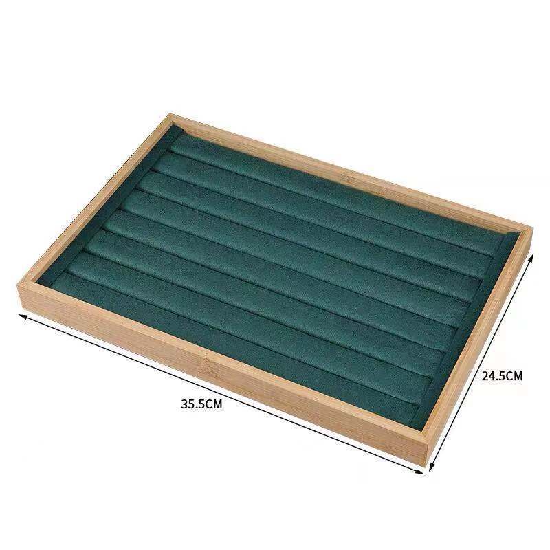 

Rings Jewelry Display Tray Eardrop Jewellery Displays Pallet Large Capacity Ring Show Salver Jewelers Earrings Organizer Tray синий