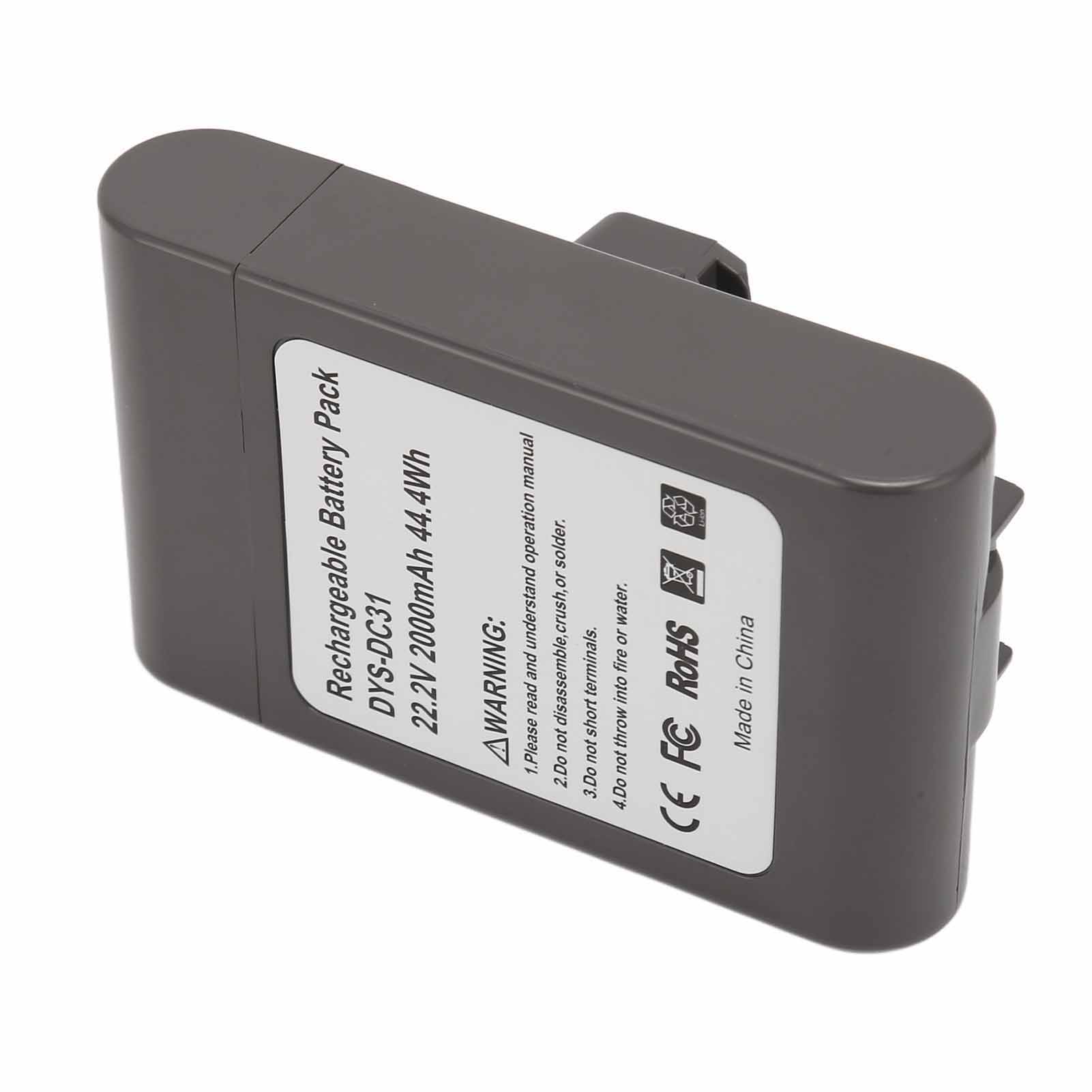 

Аккумулятор для ручного пылесоса 2000 мАч 22,2 В литий-ионный аккумулятор сменная часть для DC31 DC34