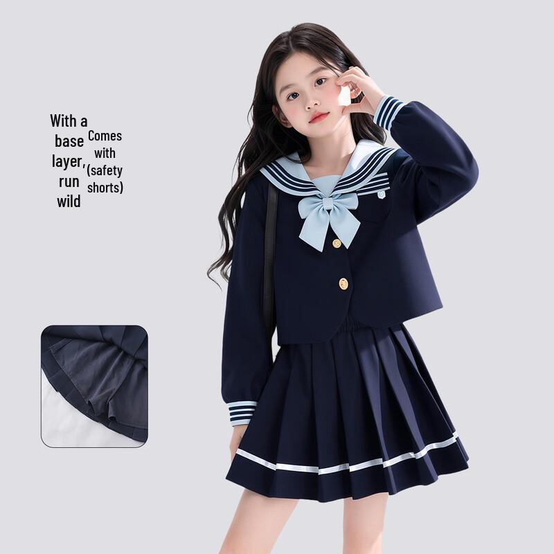 Girls' Sweet JK Sailor Suit Set