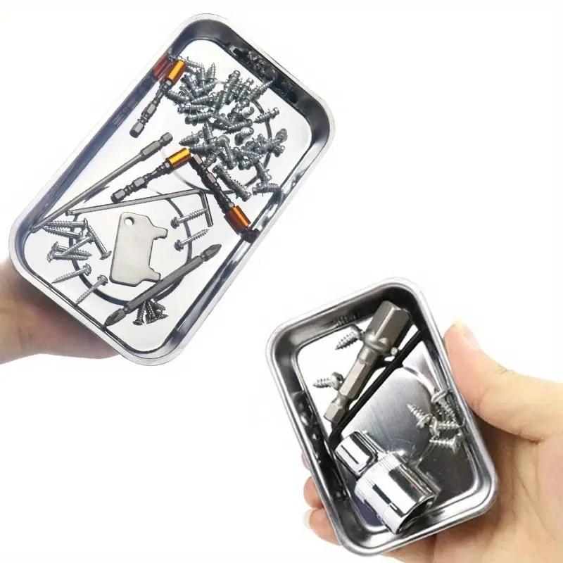 1 Stück Magnetische Schale Quadratische Magnetische Teile Schale Schraubenschale Für Automobil Muttern Bolzen Schrauben Teile Saugfähige Aufbewahrungswerkzeuge