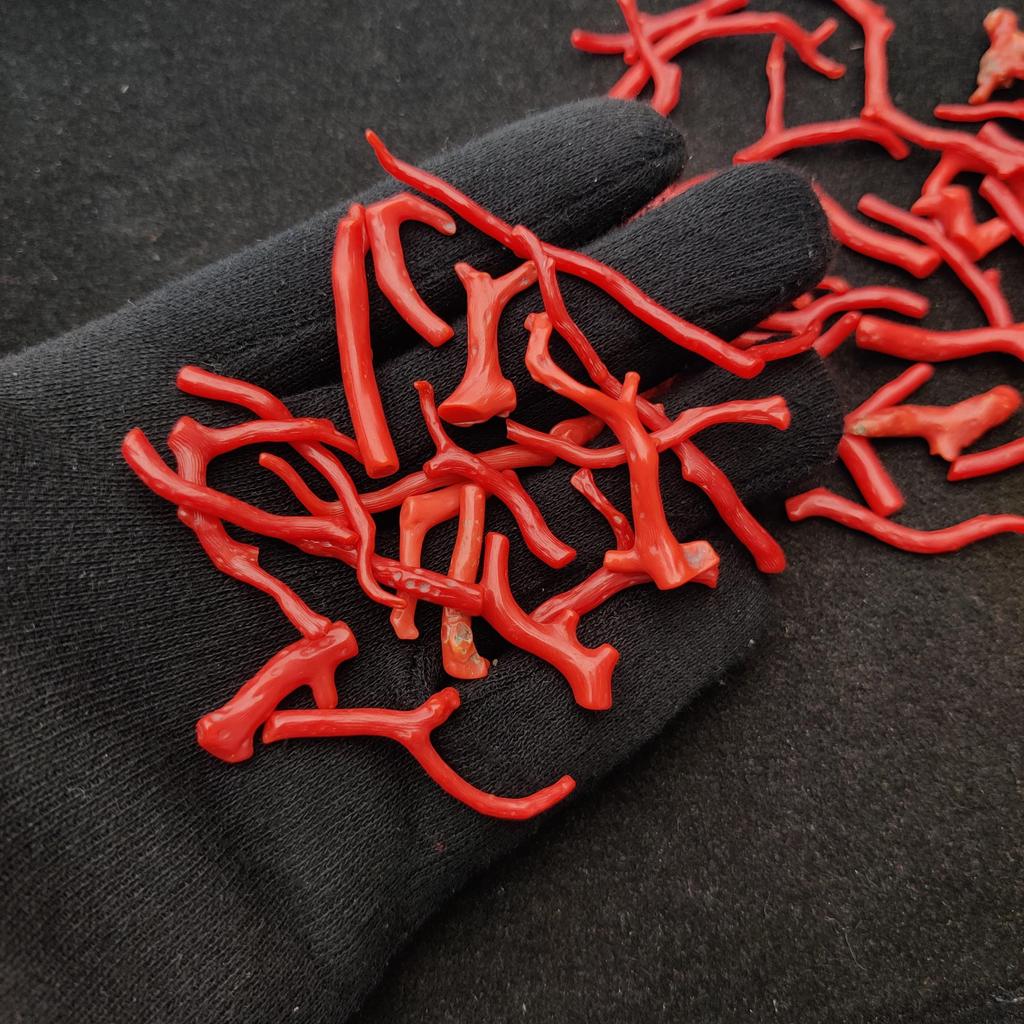 Natural red Coral Gemstone Reef, Italian Red Coral Polish Rough, Natural Gemstone Beads, Mediterranean Sea Coral lot.