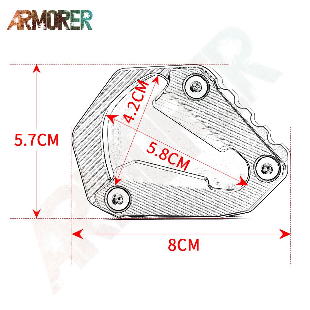 Motorcycle Accessories For KTM 1290 SAS Super Adventure S 1290 adv ADVENTURE  2022 Kickstand Side Stand Extension Plate