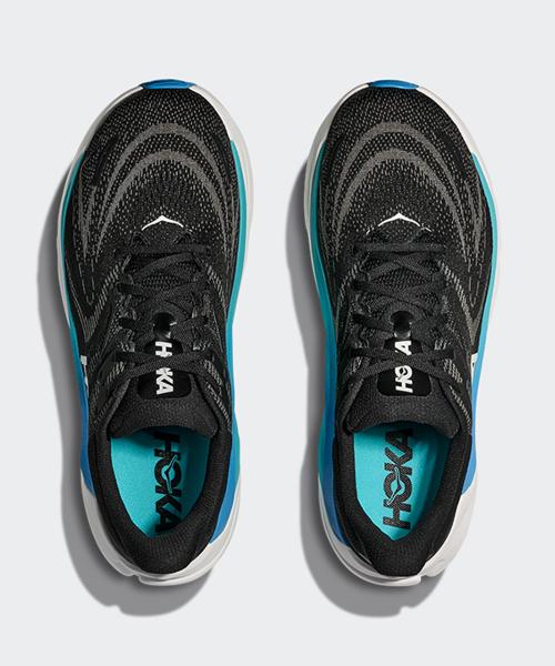 [Hoka] Men's Arahi 8 Wide - Black:Skyward Blue [1168710-BKSK]
