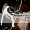 Portable Zinc Alloy Guitar Capo Professional Guitar Tone Changer with Guitar Pick for Acoustic