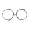 2pcs Mountain Alliance Each Other Couple Red Rope Bracelets a Pair of Magnet Stone Girlfriends Gift Braided Rope Jewelry