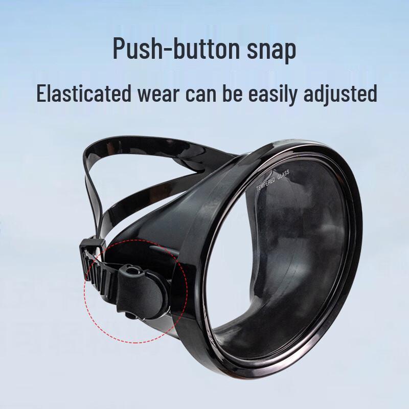 Chuanjunxing Adult HD Large Frame Freediving Mask