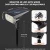 Outdoor Solar-Spotlights, 40 LEDs, IP65 Wasserdicht, 3 Modi, USB & Solarbetrieben, 4er-Pack