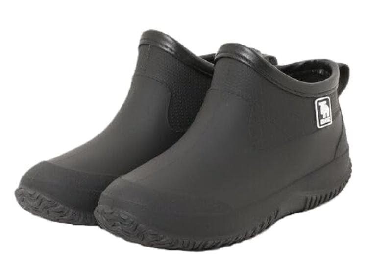 rain boots [Mozu] Mid-cut slip-on