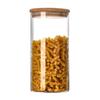 Large Capacity Transparent Glass Storage Jar - Airtight Cereal and Tea Container