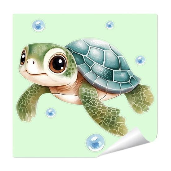 Glow in The Dark Toilet Seat Sticker Sea Turtle Whale Bathroom Wall Decal under The Sea Ocean Sticker for Toilet Tank Lid Accessories