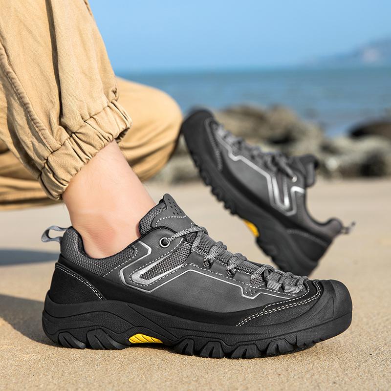 Fashion Non-Slip Male Wear-Resistant Sneakers Casual Outdoor Shoes 2024 New Arrival Men's Walking Shoes Travel Climbing Camping Footwear