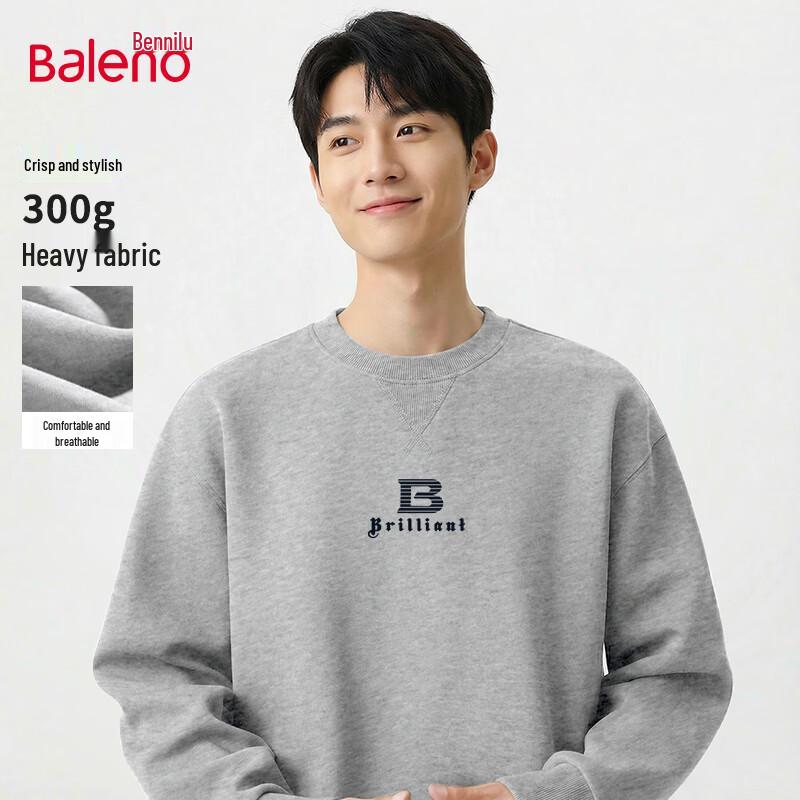 Baleno Men's Spring Casual Long Sleeve Crewneck Sweatshirt