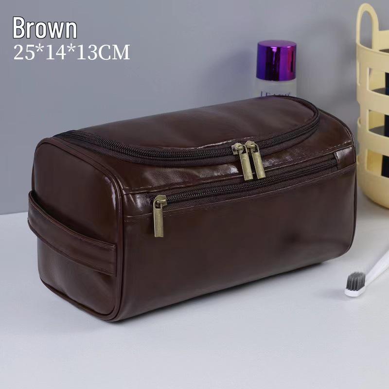 European American Large Waterproof Men s Travel Makeup & Toiletry PU Leather Bag