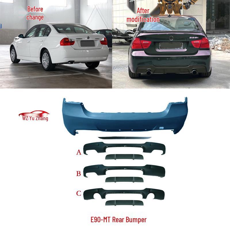 BMW 3 Series E90 2005-2012 MT Sport Front/Rear Bumpers, Grille, Side Skirts, Fog Lights