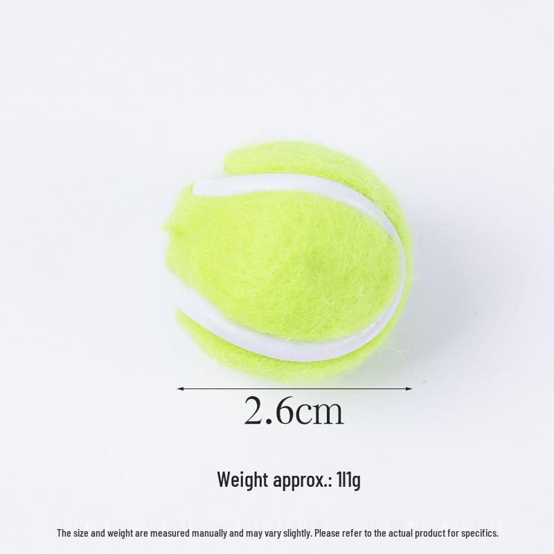 Mini Plush Tennis Ball Keychain - Creative DIY Sports Bag Pendant and Photography Prop