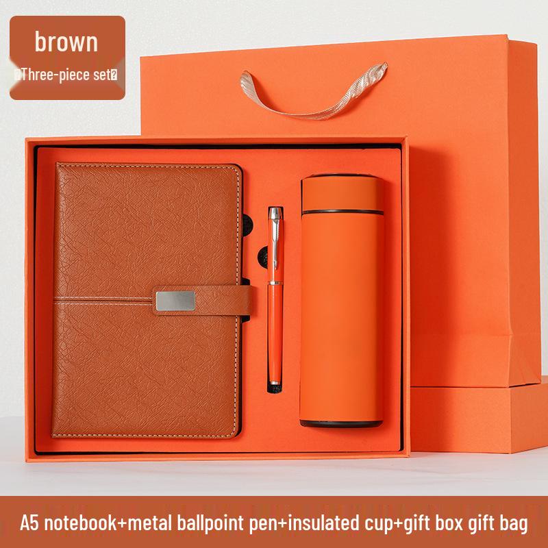 Customized Insulated Cup & Notebook Gift Set for High-End Business Meetings and Souvenirs