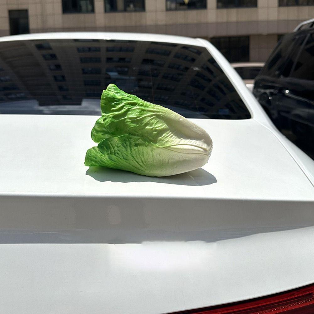 Unique Vegetable Car Decor Waterproof Car Trunk Decor Creative Simulation Lettuce Ornament  Travel