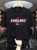 Special For English Football Fans New Style Printed TShirtComfortable LooseFitting RoundNeckBreathable ShortSleeved Top