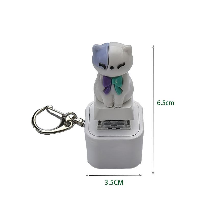 Monkey, Pigeon, Donkey Little Seagull Animal Keychain, Illuminated Clicker, Adult Stress Relief And Anxiety Sensing Toy