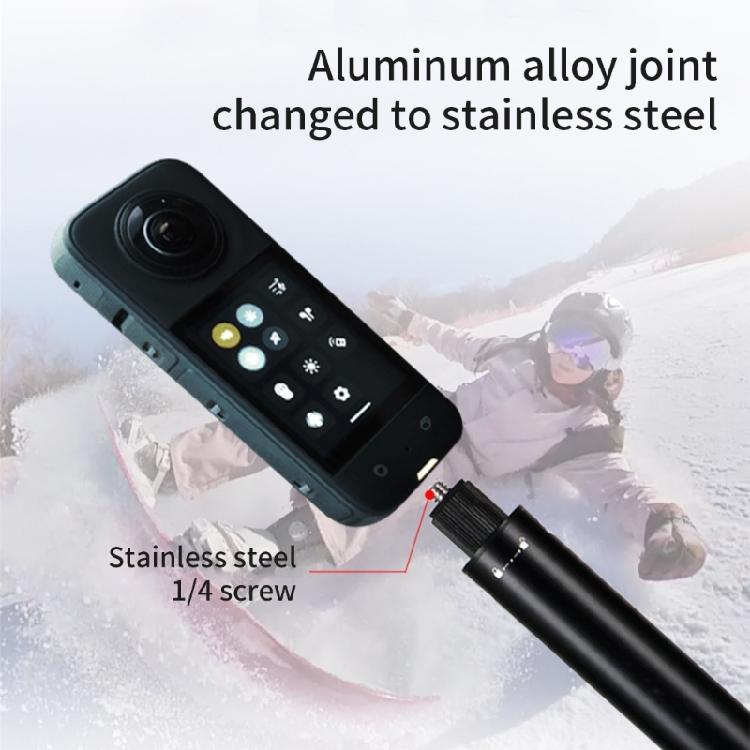 Compactly Rotating Lock Selfie Stick Extension Poles Rod Adjustable Shoot Angle for Travel Photography Enthusiasts