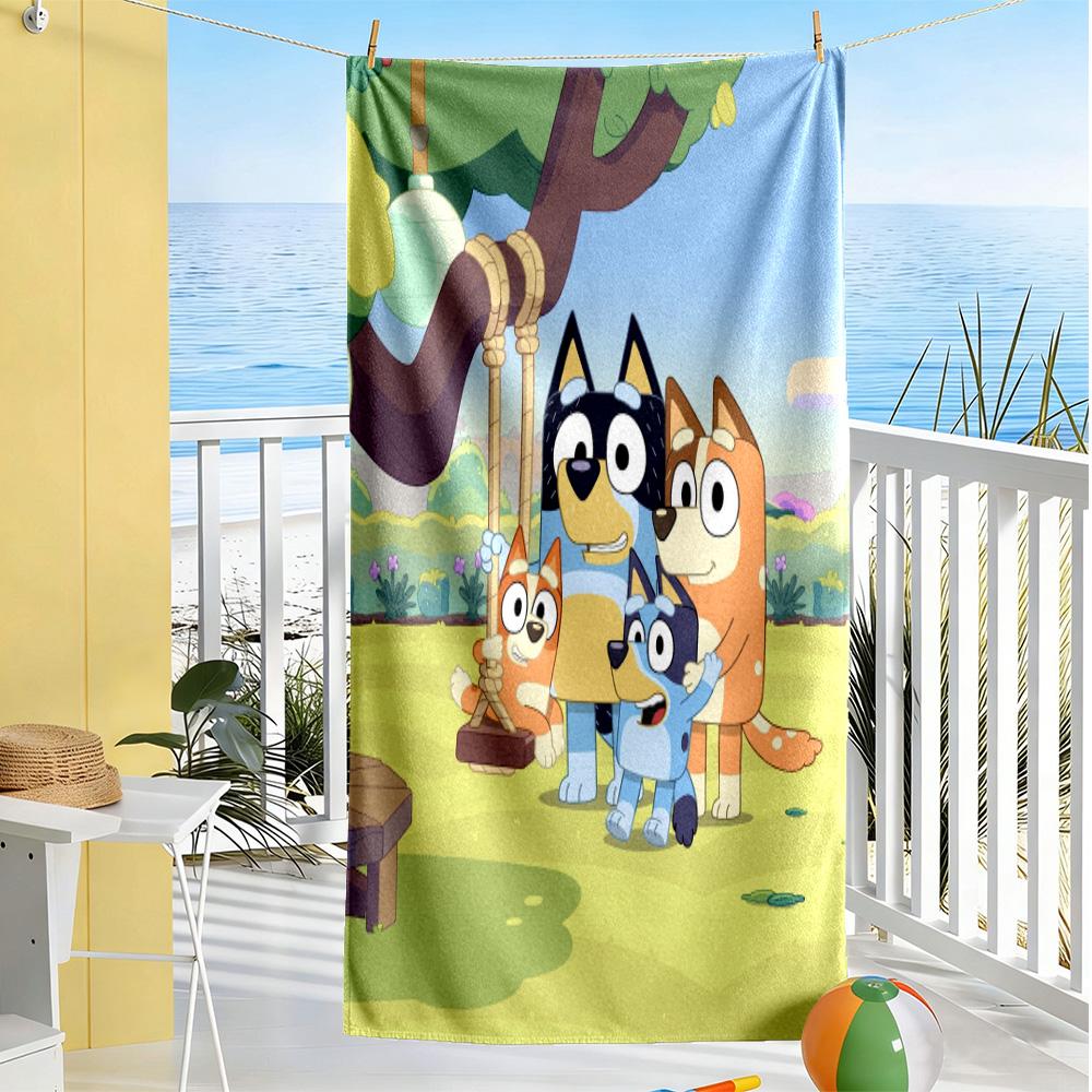 Fox Friends Adventure Beach Towel Super Soft & Absorbent Comfortable Lightweight