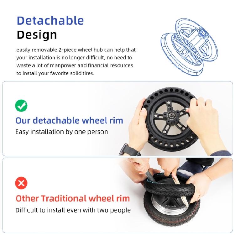 Högkvalitativa Aluminiumlegeringar Scooter Nav Delad Typ Design Byggsats Lämplig För M365 Pros Serie Elscooter