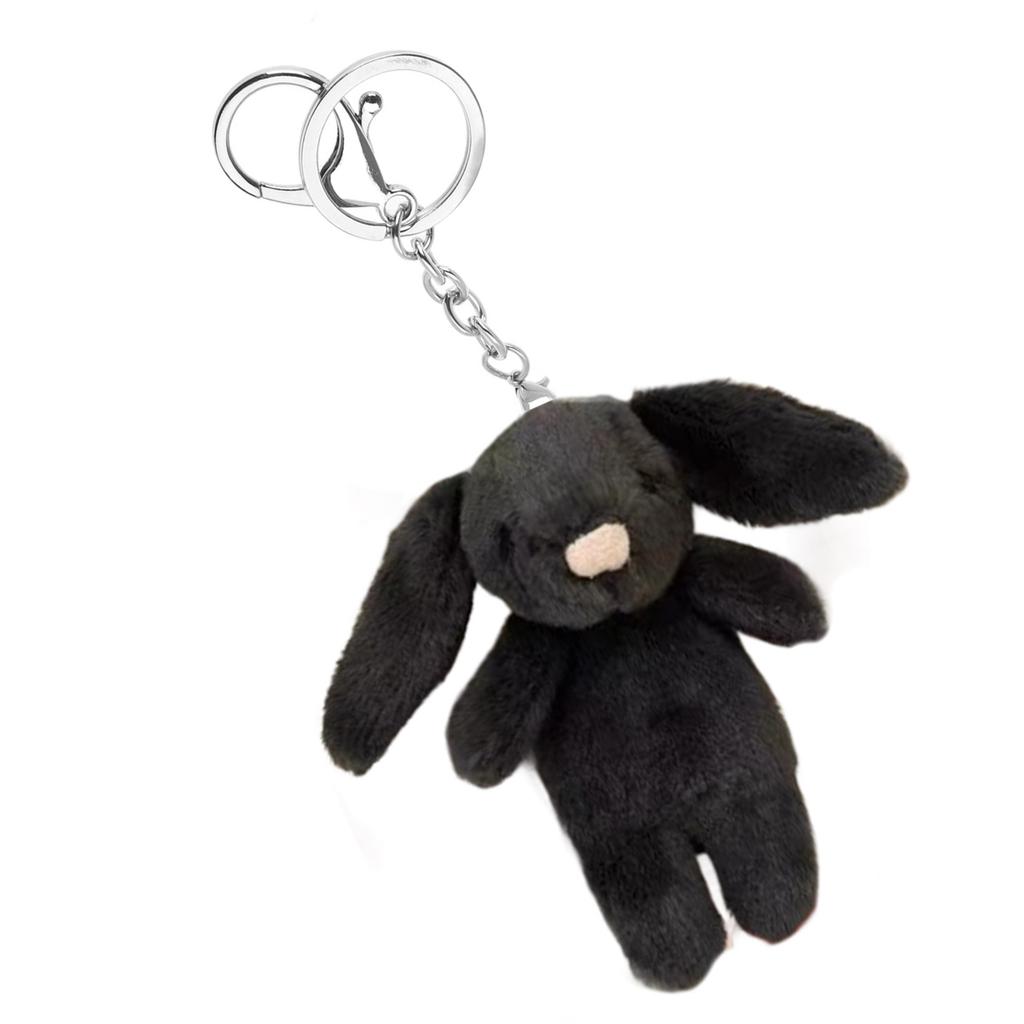 Niedlicher Schlüsselanhänger mit Kaninchen-Cartoon-Motiv, Anhänger für Damentaschen, Geldbörsen und Geldbörsen, lustiges und einzigartiges Accessoire für Handytaschen und Schlüssel