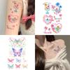 Butterfly Temporary Tattoo Stickers Cloud Makeup Tattoo Decals Long-lasting Body Art Sticker  Legs