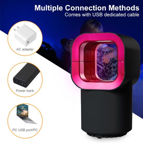 

Лампа-ловушка для комаров, мощная, эффективная, черная всасывающая, простая в эксплуатации, ловушка для мух для гостиной