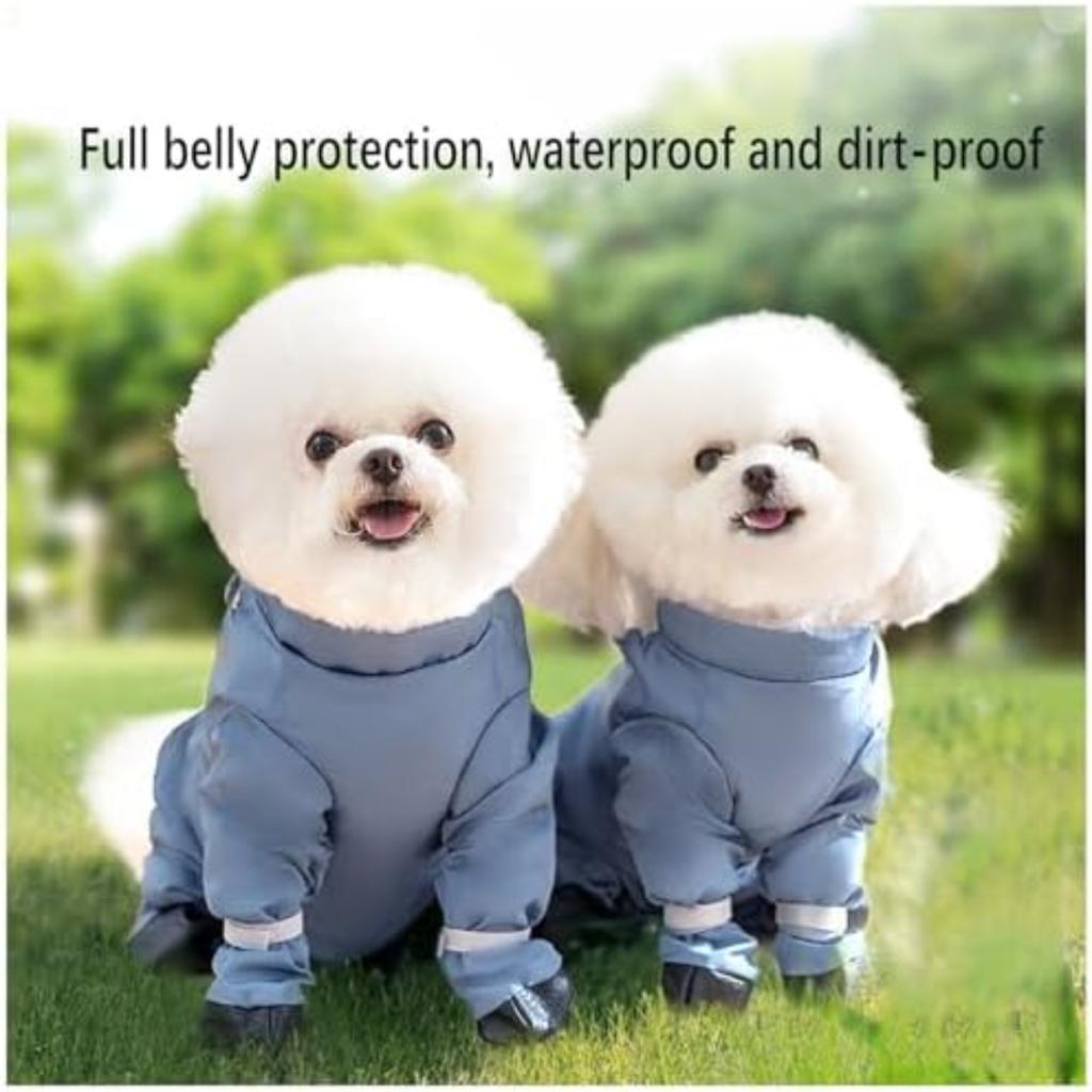 Dog Boots Leggings Waterproof Dogs Pants Anti-dirty Dog Clothes Breathable Dust Pants Adjustable Jumpsuit Straps Pet Supplies