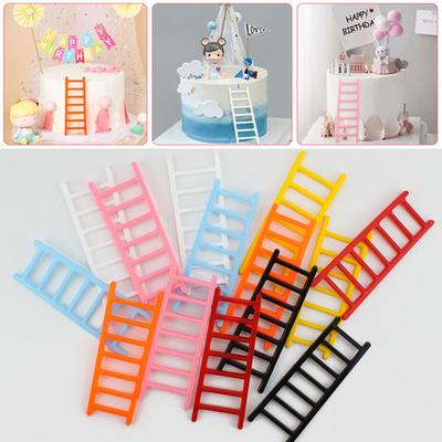 Mini Ladders Birthday Cake Decorating Baking Pastry Toppers Wedding Party Baby Shower Decor Props Children's Cake Decorate Gifts