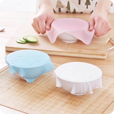 Reusable Multi-functional Food Fresh Silicone Food Cover Seal Keeping Wrap Tool MIT