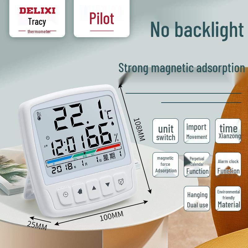 

Высокоточный комнатный термогигрометр: Электронный бытовой монитор температуры и влажности