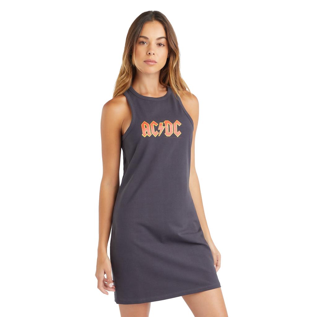 Amplified Womens/Ladies AC/DC Slim Sleeveless Dress