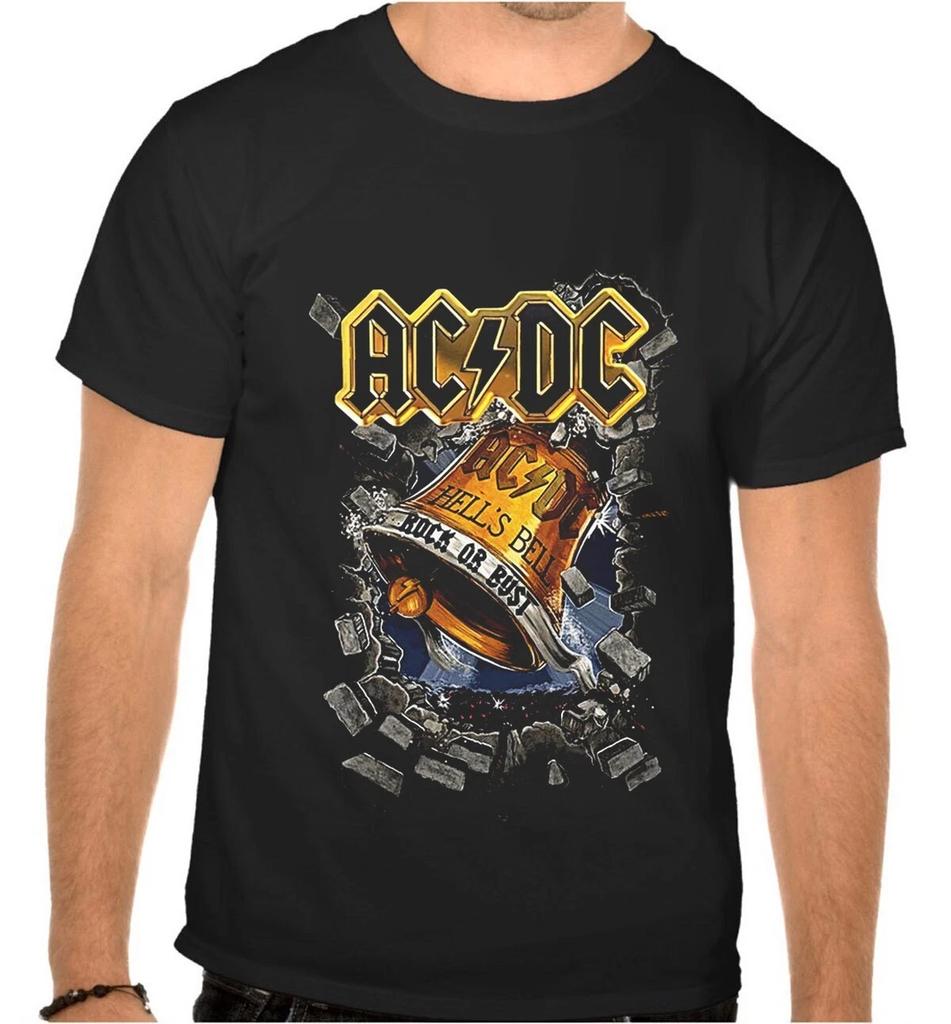 AC-DC AC DC Logo Rock Musica T-Shirt Bambini Nera -1036 -SW-Kids-