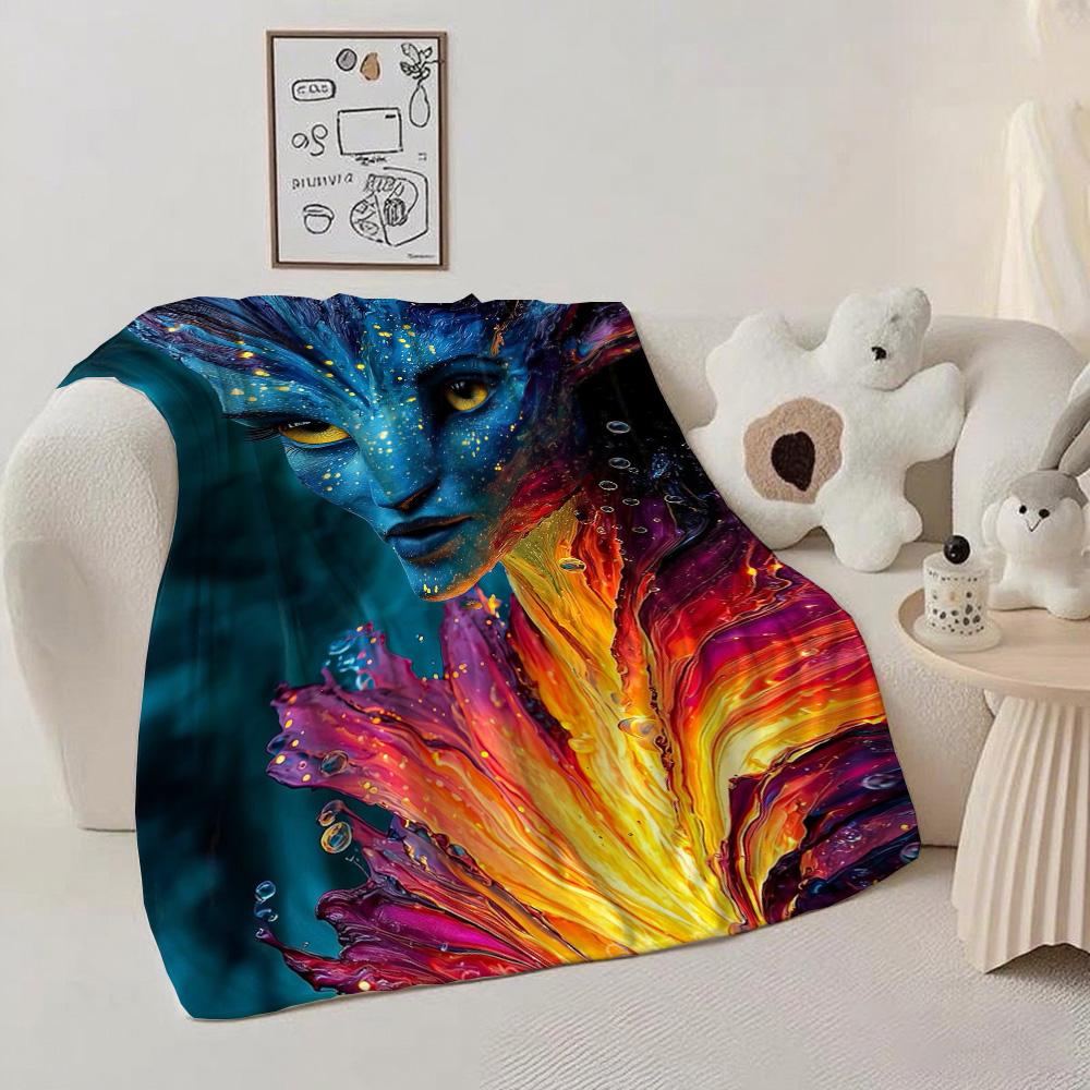 Kawaii A-Avatare Decken Flauschige Decke für Bett Camping Pelzig Neujahr Zuhause und Dekoration Tagesdecke die Anime Sofas Sofa Überwurf