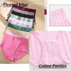 3Pcs/Set Women S-3XL Seamless Cotton High Rise Briefs Solid Color Stripe High Quality Panties Female Cozy Big Size Sexy Lingerie