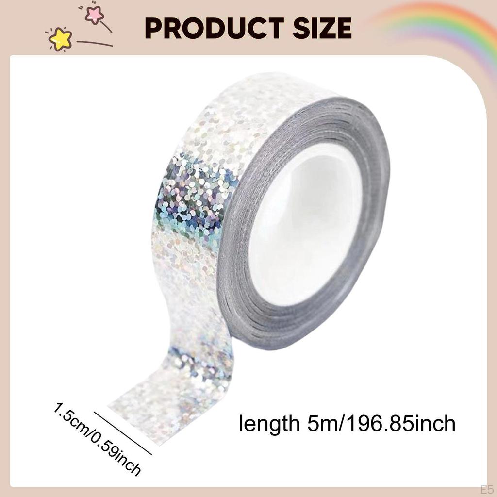 Gymnastics Hoop Tape Decorative 0.59 Inchx 5 M/ 16.4 ft Easy Application Thick 1.5 cm x M