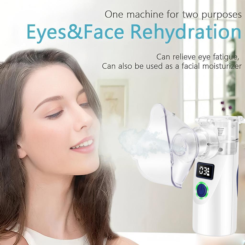 Portable Electric Eye Steamer & Facial Sprayer Nano Mist Humidifier relieves eye fatigue, moisturizes dry eyes,relaxes your eyes